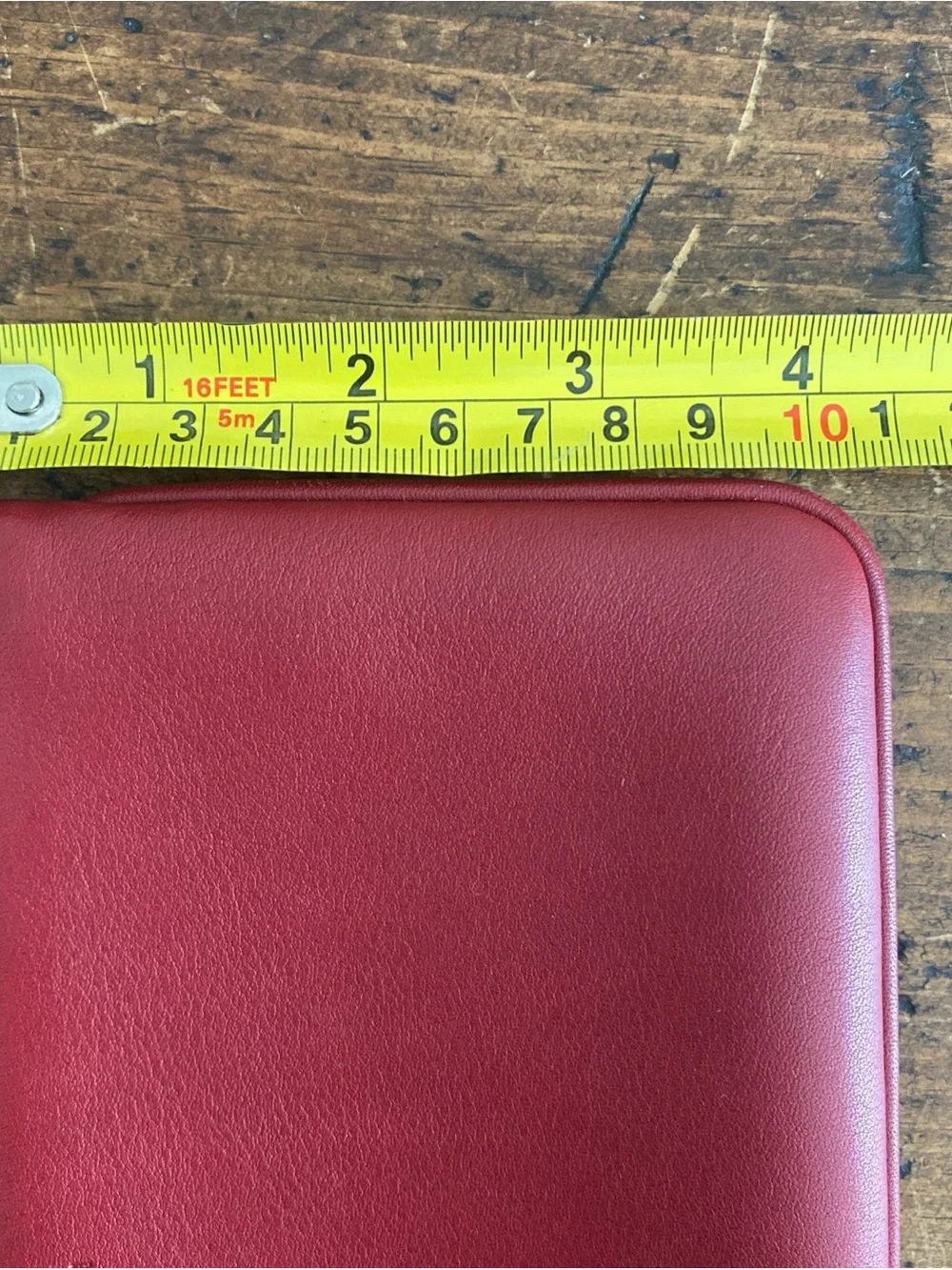 Vintage Coach Red Leather Clutch Wallet with Hangtag